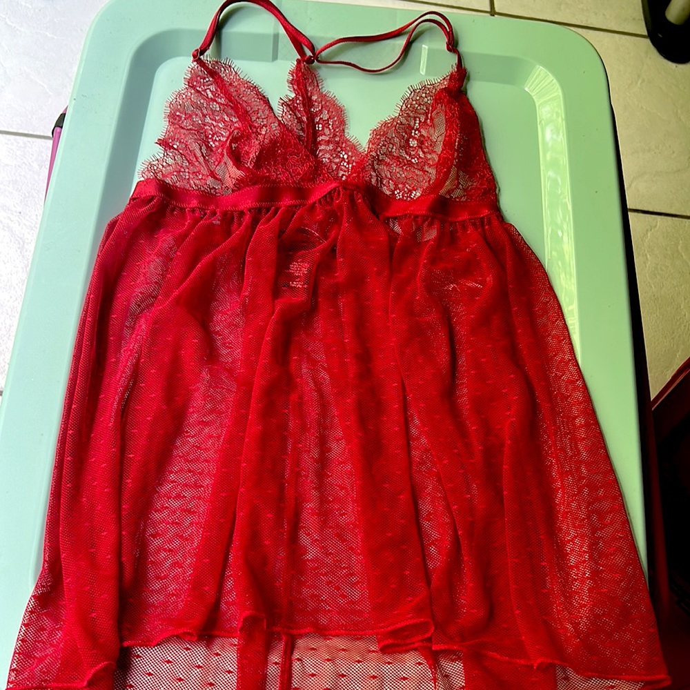 VS lingerie size small color red lace style brand new